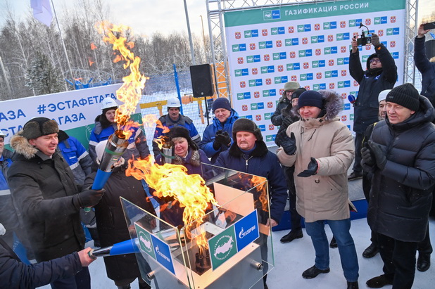 Александр Артемов принял участие в торжественной церемонии пуска сетевого газа в Таре 